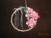závěsná dekorace kruh a čajové růže